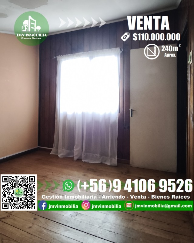 Vendo Casa Villa Magisterio 5D, 1B Estacionamiento. Chillán