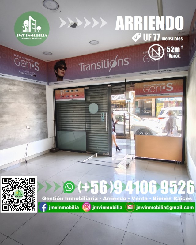 Arriendo Local Comercial Céntrico en Chillán.