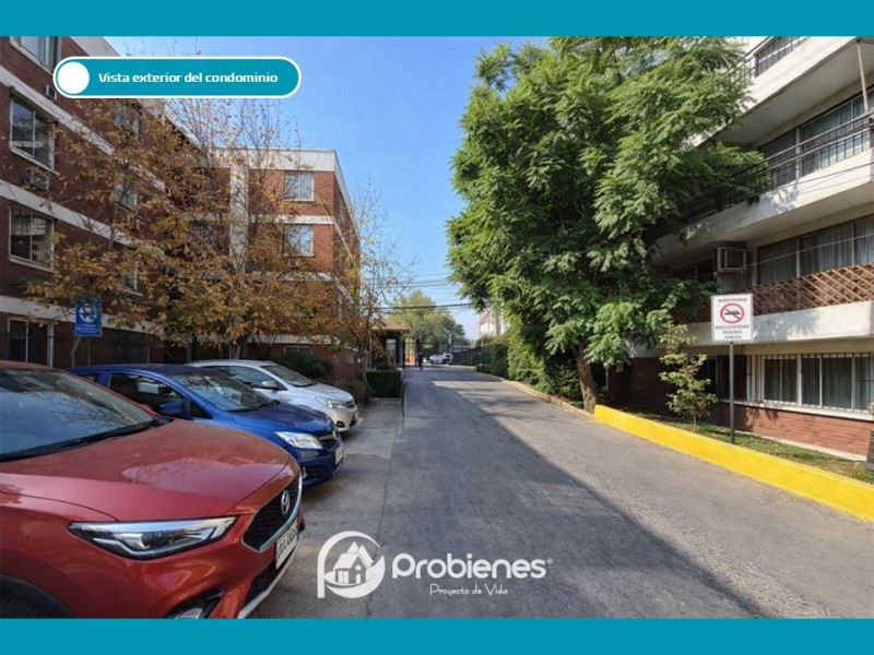 Departamento 3D, 1B en Barrio Residencial de Providencia