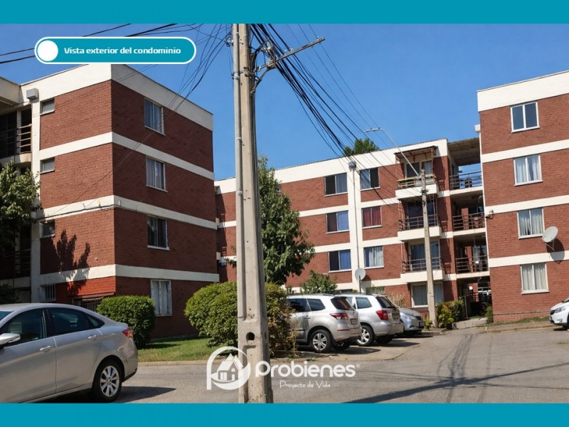 Departamento 3D, 1B en Barrio Residencial de Providencia