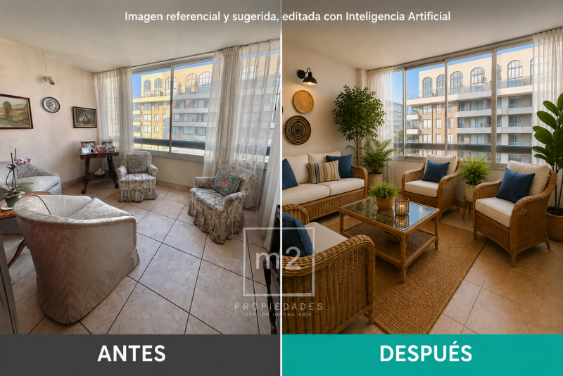 Departamento en Venta de 3 + Servicios Dorm. en las Condes