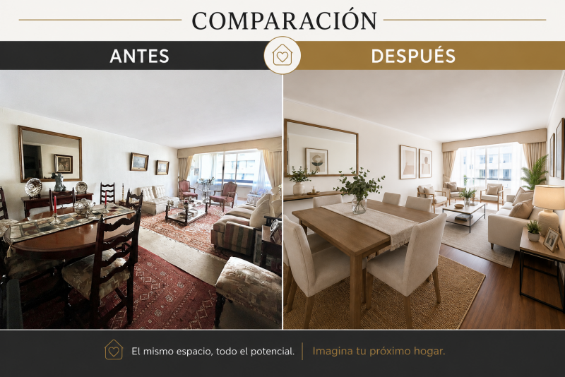 Departamento en Venta de 3 + Servicios Dorm. en las Condes