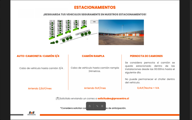 Pro Centro Bodegas , Huechuraba, Lampa y Ciudad Empresarial