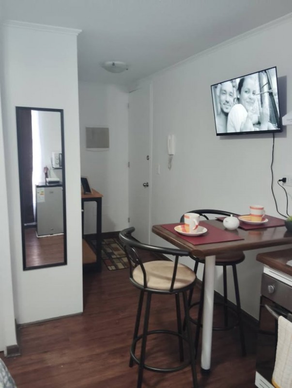 Arriendo Departamento Estudio Amoblado Con Opcion A Bod. Met