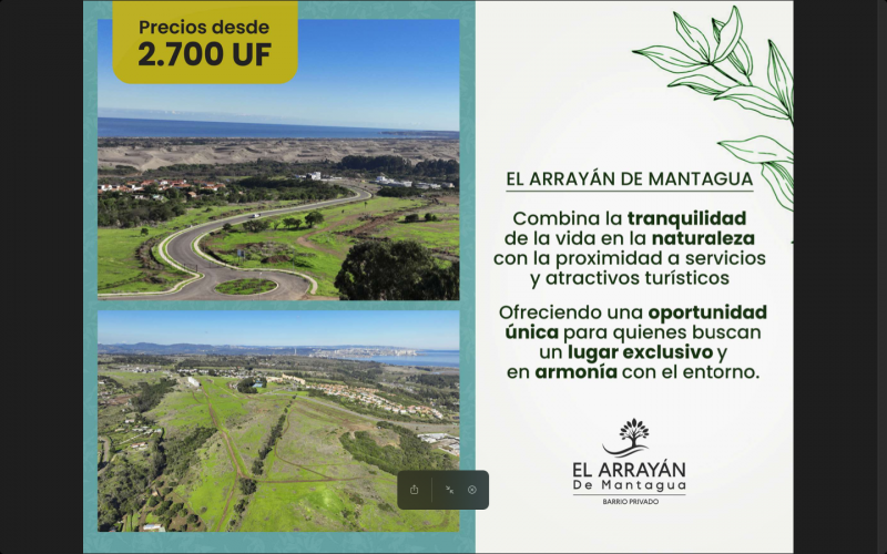 Se Venden Sitios Proyecto Arrayán de Mantagua