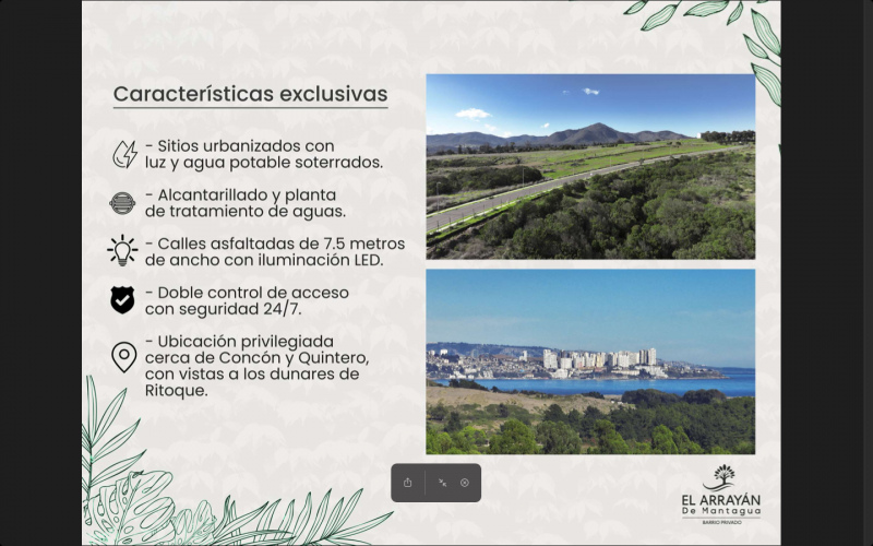 Se Venden Sitios Proyecto Arrayán de Mantagua