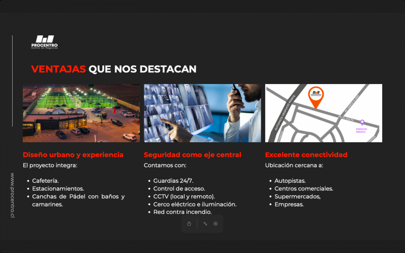Pro Centro Bodegas , Huechuraba, Lampa y Ciudad Empresarial