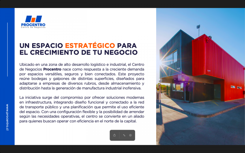 Pro Centro Bodegas , Huechuraba, Lampa y Ciudad Empresarial
