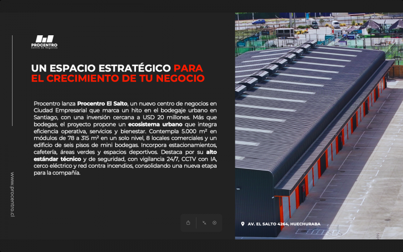 Pro Centro Bodegas , Huechuraba, Lampa y Ciudad Empresarial
