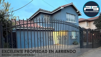 Excelente Propiedad en Arriendo - Barrio Santa Rosa, Machali