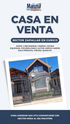 Fotografía de Se Vende Excelente Casa en Sector Zapallar de Curico