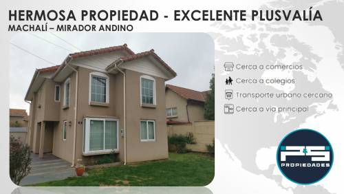 Casa en Exclusivo Sector de Machalí - Mirador Andino -